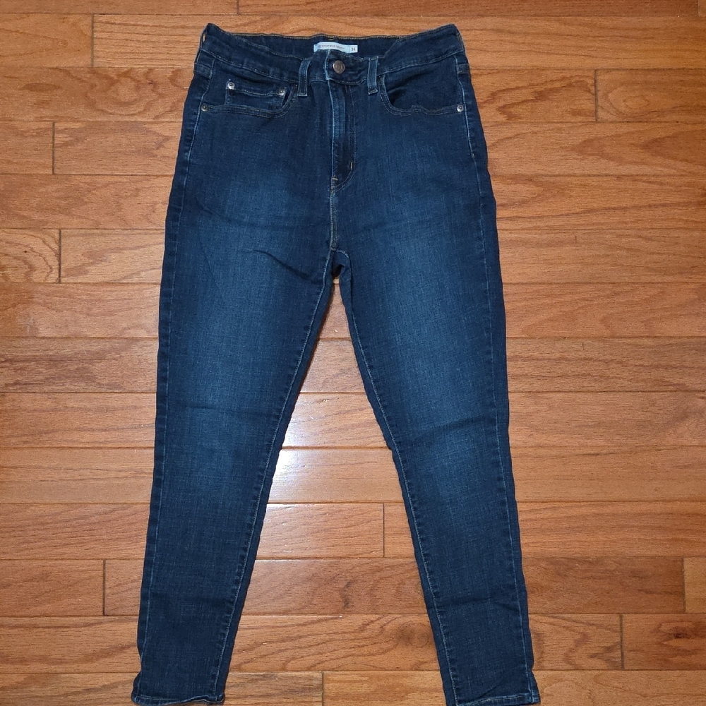 High-Rise Dark Blue Women’s Skinny Jeans